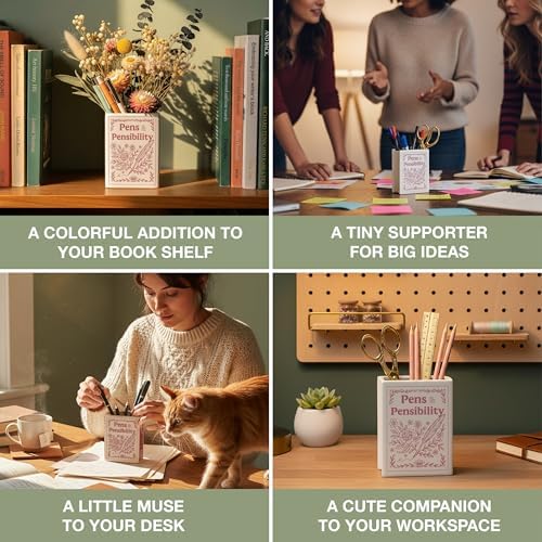 H&H Pens & Pensibility / Sense and Sensibility Ceramic Pencil Holder +