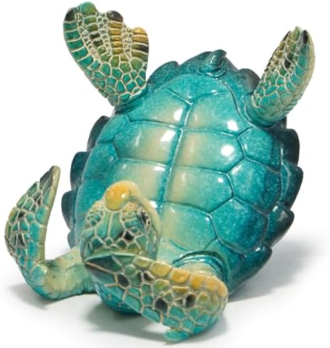 Hodao Sea Turtle Cell Phone Stand, Turtle Figurine for Ocean Beach