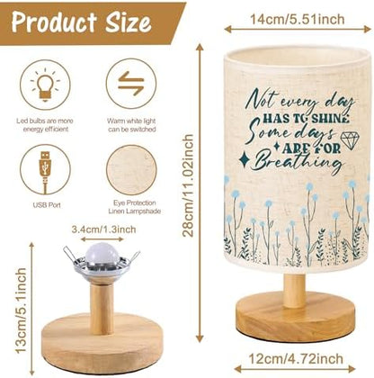 WSYEAR Inspirational Gift Ideas Table Lamp Gifts for Women, Desk Decor