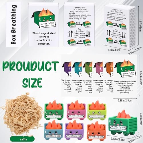 Realspring 12 Set Funny Dumpster Ornament Gift Bulk Dumpster Desk