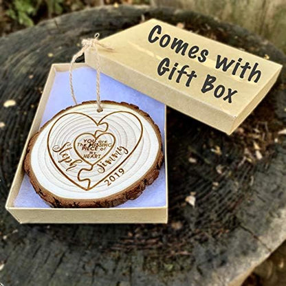 Our First House Customized Christmas Ornament, Laser Engraved Wood