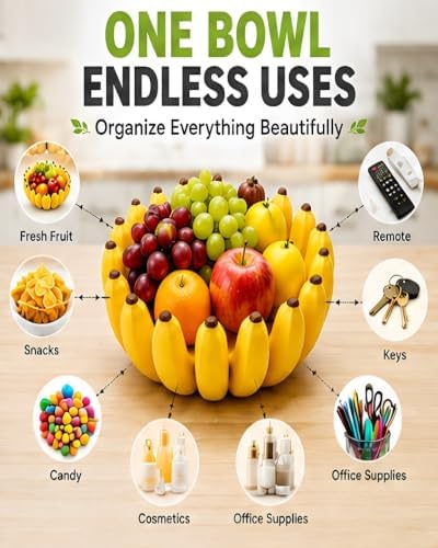 Creative Banana Shape Fruit Bowl, 3D Printed Ceramic Funny Decorative