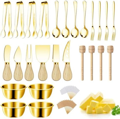 Charcuterie Boards Accessories Gold Charcuterie Utensils Cheese Butter