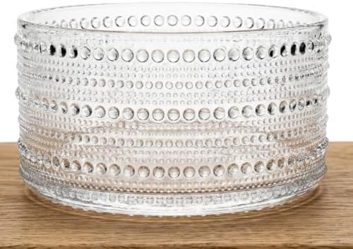 Godinger Serving Bowl, Crystal Glass Salad Bowl - Lumina
