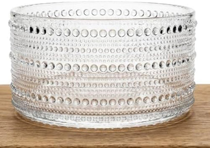Godinger Serving Bowl, Crystal Glass Salad Bowl - Lumina
