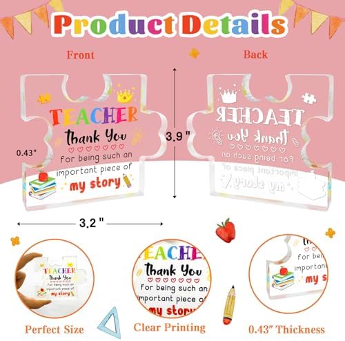 JUESMOS Teacher Appreciation Gift Crystal Gifts for Teachers Desk