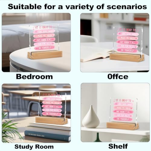 Mental Health Pink Gifts Employee Appreciation Gift Decorative Signs