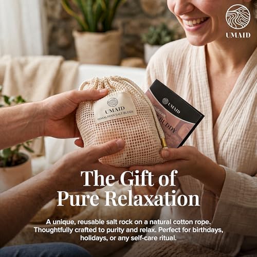 UMAID Himalayan Pink Salt Rock for Shower & Bath – Salt Buddy® 2 lb