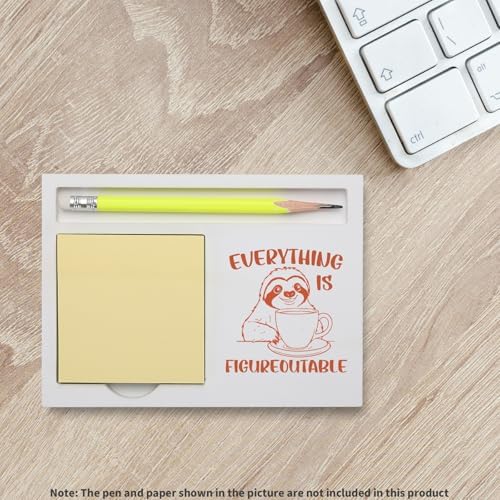 Inspirational Everything is Figureoutable Sloth Note Holder