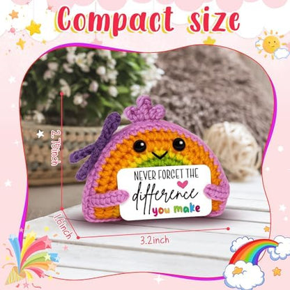 Thank You Gifts for Women, Crochet Rainbow for Teacher Coworker Nurse