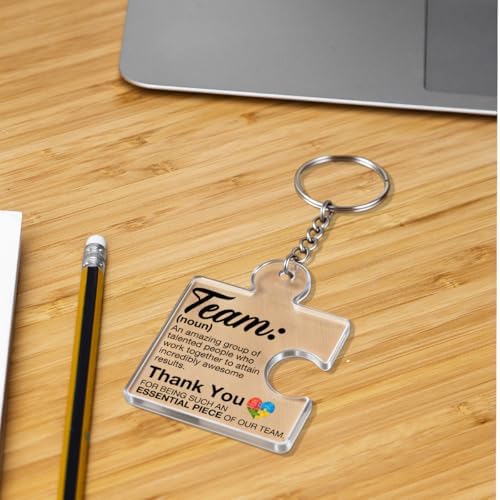 Team Appreciation Gifts Bulk Thank You Keychains for Coworkers