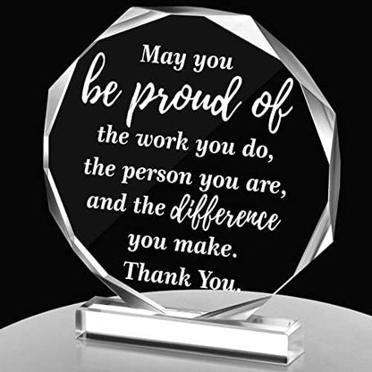 Yinder Boss Day Gifts for Men Women Thank You Acrylic Plaque