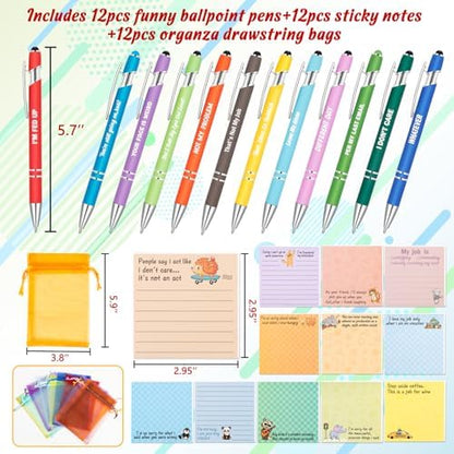 24PCS Employee Appreciation Gifts for Coworker, Funny Pens with