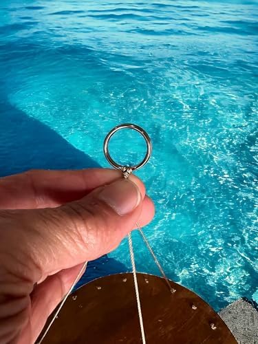 Top Brass Capiz Shell Wind Chime, 30" Spiral Coastal Outdoor Hanging