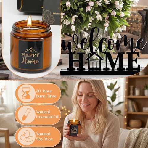 Housewarming Gifts Baskets for New House, Elegant, Black