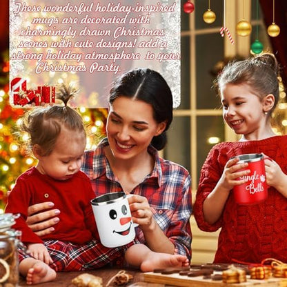Umigy 12 Pcs Christmas Coffee Mug Bulk 17oz Employee Appreciation Gift