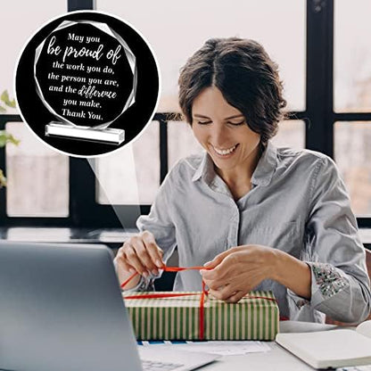 Yinder Boss Day Gifts for Men Women Thank You Acrylic Plaque