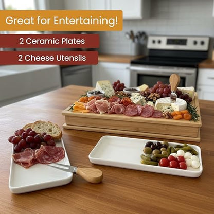 The Cheese Chapter | 100% Bamboo | Book-Inspired Charcuterie & Cheese