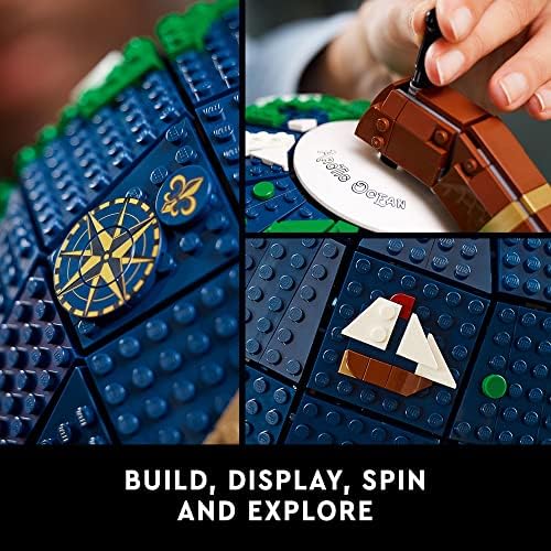 LEGO Ideas The Globe Building Set, Build and Display Model for Adults