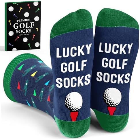 Golf Gifts For Men, Women - Funny Socks for Dad, Grandpa, Boy, Girl
