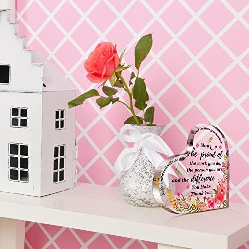 Yinder Acrylic Christmas Appreciation Thank You Gifts, Heart