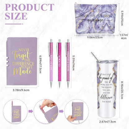 Domensi 6 Pcs Employee Appreciation Gift Set for Women, Purple