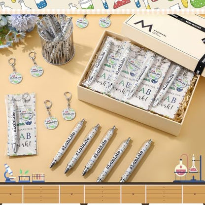 Sureio 18 Sets Lab Week Gifts 2026 Lablife Pen Acrylic Keychain with