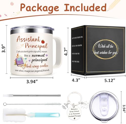 Qtencas Assistant Principal Appreciation Gifts, 14 oz Vice Principal
