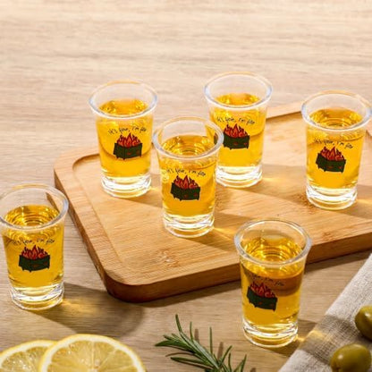 Roowest 10 Pcs Dumpster Fire Gifts for Coworker 1.18 oz Adults Acrylic