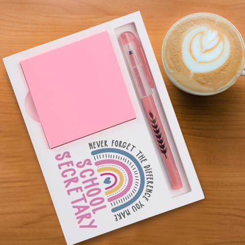 School Secretary Gifts Sticky Note Holder, Thank You Gift for School