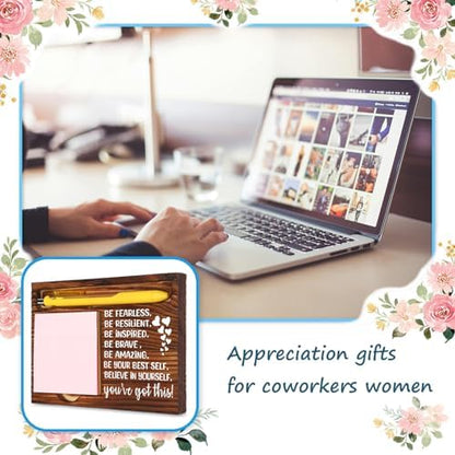 You’ve Got This Gift, Inspirational Wooden Sticky Note Holder for Desk