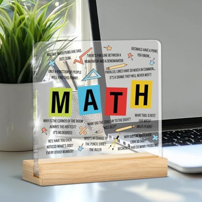 Math Teacher Gifts for Women Men, Gifts for Math Teacher Thank You