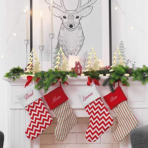 Hotop 2 Pcs Christmas Stocking Holder for Mantle Gold Tree Hanger Hook
