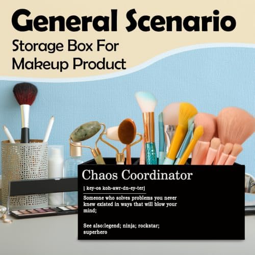 Black Chaos Coordinator Pen Pencil Holder for Desk, Thank You Gifts