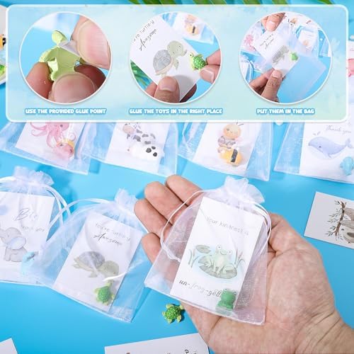 50 Sets Employee Teacher Appreciation Gifts with Cards & Bags, Animal