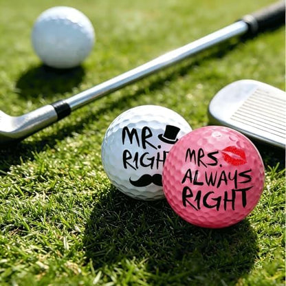 Funny Golf Gifts for Couples Mr & Mrs, Wedding Engagement Bridal