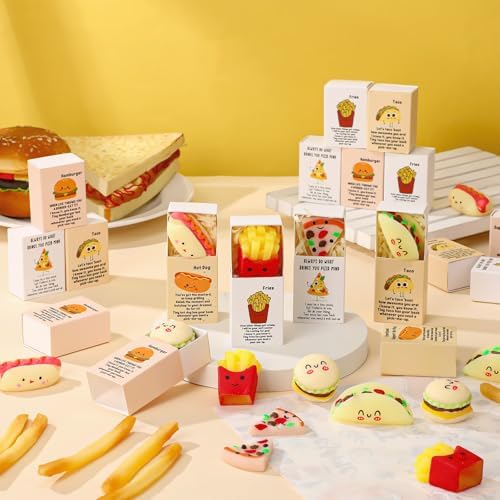 Cinnvoice 25 Sets Appreciation Gifts Bulk Food Balls Emotional Card