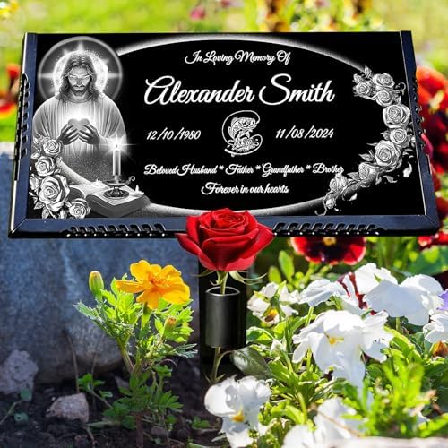 Memorial Stone Personalized Headstones for Graves,Temporary Grave