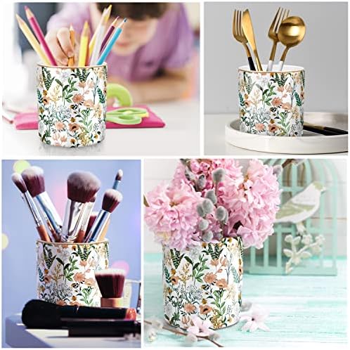 Large Capacity Colored Pen Holder for Desk, Ceramic Pencil Holder Pen