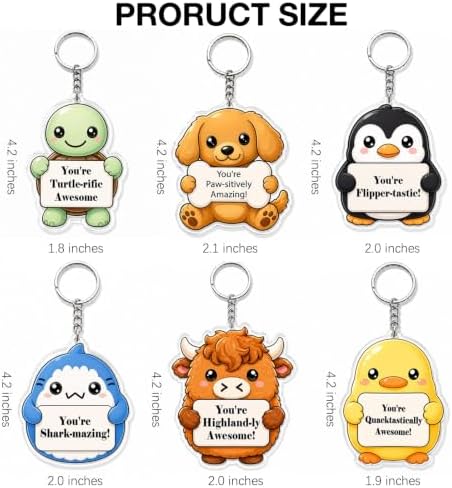 Inspirational Gifts Bulk for Women Coworkers Thank You Keychains