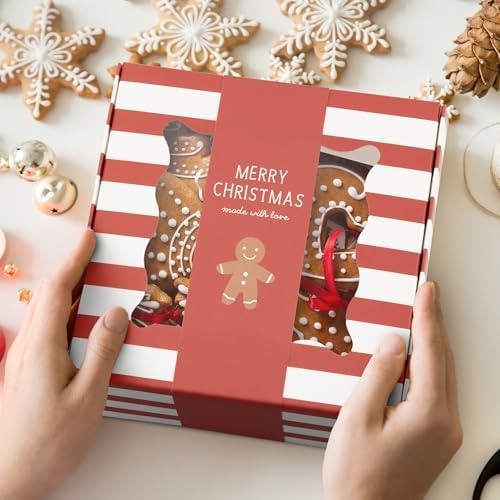 ZICOTO Beautiful Christmas Cookie Boxes Set Of 9 - Cute Containers to