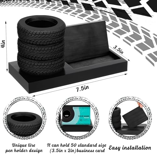 Sherr Tire Shape Stationery Set Car Salesman Gift Tire Stack Pen