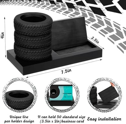 Sherr Tire Shape Stationery Set Car Salesman Gift Tire Stack Pen
