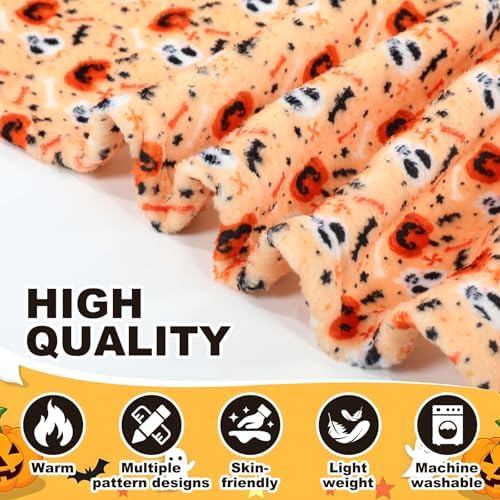 Fanfanwin 6 Pack Halloween Throw Blanket Flannel Blanket 40 x 50 Inch