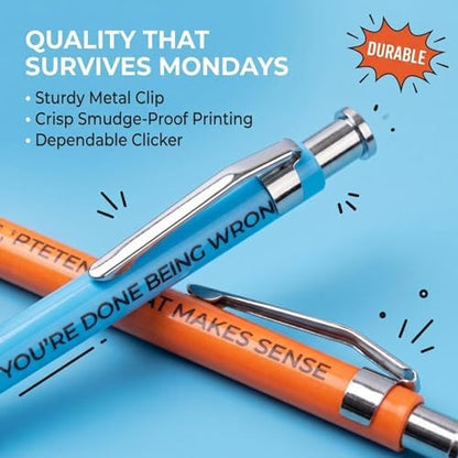 Passive Aggressive Pens, Funny Office Gag Gift for Coworkers & Friends