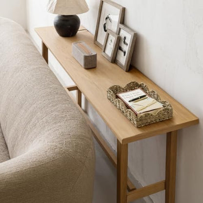 StorageWorks Small Wicker Scalloped Trays, Natural Seagrass Serving