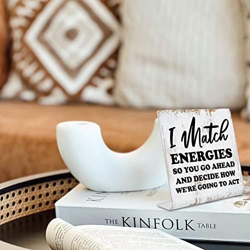 Funny Desk Signs for Women Men Office, Work Humor Decor Cubicle