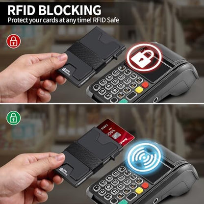 SEMORID RFID Blocking Slim Card Holder Wallet for Men Wallet