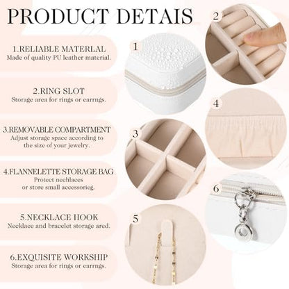 12 Pcs Mini Travel Jewelry Case Bridesmaid Proposal Gift Boxes Small