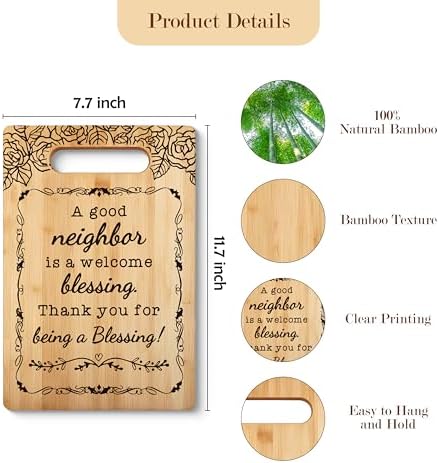 Neighbor Gifts Cutting Board Chopping Board, Best Neighbor Gifts